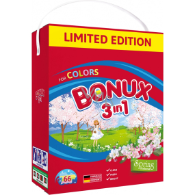 Bonux Color Spring Freshness 3v1 prací prášek na barevné prádlo 66 dávek 4,95 kg