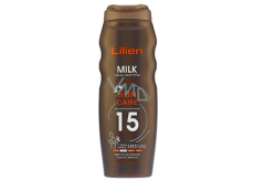 Lilien Sun Active SPF15 voděodolné mléko na opalování 200 ml