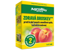 AgroBio Zdravá broskev Champion 50 WG + Belanty proti kadeřavost, moniliové spále a hnilobě broskvoní 4 x 5 l, souprava dvou produktů