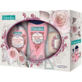 Palmolive Damask Rose & Musk sprchový gel 250 ml + mýdlo 150g + mýdlo 250 ml, kosmetická sada