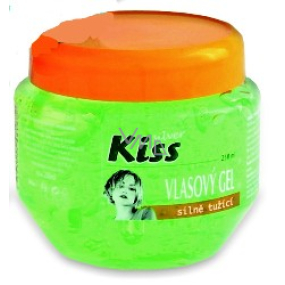 Mika Kiss Silver silně tužící vlasový gel 400 ml