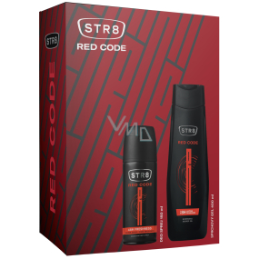 Str8 Red Code deodorant sprej 150 ml + sprchový gel 400 ml, kosmetická sada pro muže