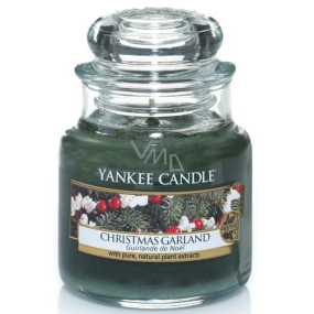 Yankee Candle Christmas Garland - Vánoční věnec vonná svíčka Classic malá sklo 104 g