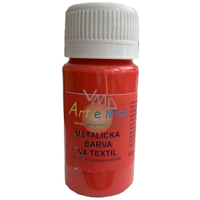 Art e Miss Barva na textil metalická 52 Červená 40 g