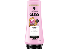 Gliss Liquid Silk kondicionér s ceramidy a hedvábím pro matné, lámavé vlasy 200 ml