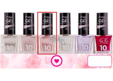 Moje Easy Paris 10Days Efecto Gel gelový lak na nehty 027 Růžový 15 ml