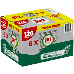 Jar Platinum All in One Lemon kapsle do myčky krabice 6 x 21 kusů