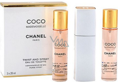 Chanel Coco Mademoiselle toaletní voda komplet pro ženy 3 x 20 ml