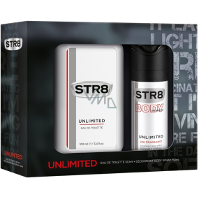 Str8 Unlimited voda po holení 100 ml + deodorant sprej 150 ml, dárková sada