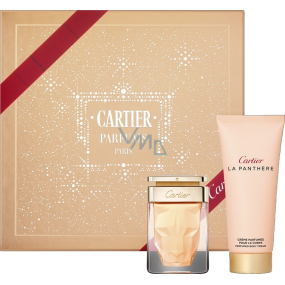 Cartier La Panthere parfémovaná voda 50 ml + tělový krém 100 ml, kosmetická sada