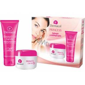 Dermacol Princess krém proti vysušování 50 ml + krém na ruce 100 ml, kosmetická sada