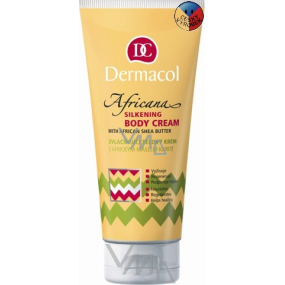 Dermacol Africana Africké máslo karité zvláčňující tělový krém 200 ml