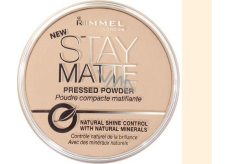 Rimmel London Stay Matte Powder pudr 001 Transparent 14 g