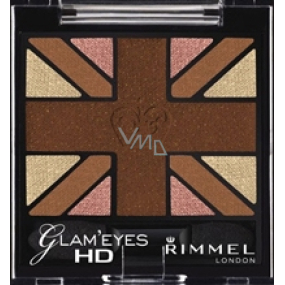 Rimmel London Glam Eyes HD Eyeshadow oční stíny 005 English Rose 2,5 g