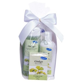 Kappus Gingo - Ginkgo biloba sprchový šampon 250 ml + tělové mléko 200 ml + mýdlo 125 g kosmetická sada