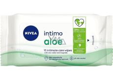 Nivea Intimo Aloe ubrousky pro intimní hygienu 15 kusů