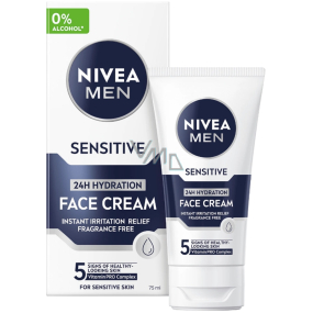 Nivea Men Sensitive hydratační pleťový krém pro muže 75 ml