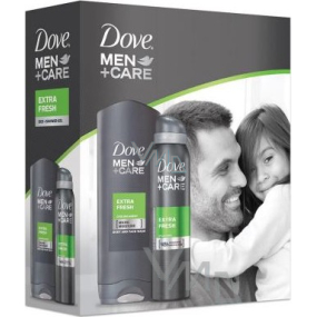 Dove Men + Care Extra Fresh deodorant sprej 150 ml + sprchový gel 250 ml, kosmetická sada