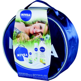 Nivea Natural tělové mléko 400 ml + krém na ruce 100 ml + deodorant sprej 150 ml, pro ženy kosmetická sada