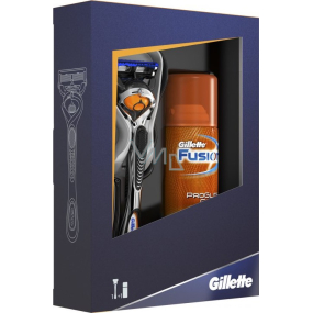 Gillette Fusion ProGlide Flexball holicí strojek + Fusion hydratační gel na holení 75 ml, kosmetická sada, pro muže