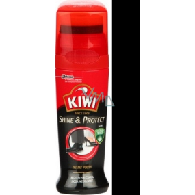 Kiwi Shine & Protect černý tekutý vosk s aplikační houbičkou 50 ml