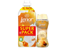 Lenor Enjoyment Vanilla Orchid aviváž 1200 ml + Lenor Gold Orchid vonné perličky 210 g, duopack