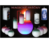 Lima Magická červená svíčka válec 60 x 120 mm 1 kus