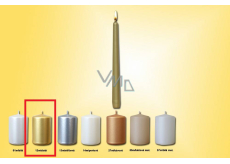 Lima Svíčka hladká metal zlatá kónická 22 x 250 mm 1 kus