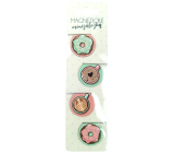 Albi Magnetické minizáložky Donuty, průměr 3 cm 4 kusy