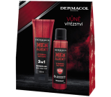 Dermacol Men Agent Eternal Victory sprchový gel 250 ml + deodorant sprej 150 ml, kosmetická sada pro muže