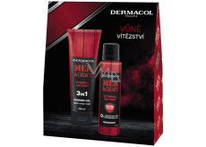 Dermacol Men Agent Eternal Victory sprchový gel 250 ml + deodorant sprej 150 ml, kosmetická sada pro muže