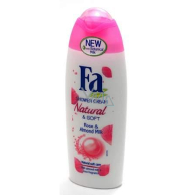 Fa Natural & Soft Rose & Almond Milk sprchový gel 250 ml