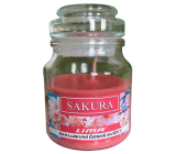 Lima Aroma Dreams Sakura aromatická svíčka sklenička s víčkem 120 g