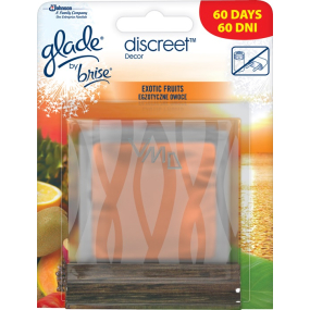 Glade Discreet Decor Exotické ovoce neelektrický osvěžovač vzduchu sklo 12 g