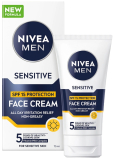 Nivea Men Sensitive OF15 ochranný pleťový krém pro muže 75 ml