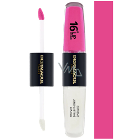 Dermacol 16H Lip Colour 2v1 dlouhotrvající barva na rty a lesk 18 2 x 4 ml