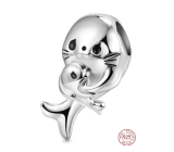 Charm Sterlingové stříbro 925 Tuleň s miminkem - mateřská láska, korálek na náramek zvíře