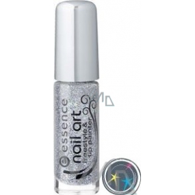 Essence Nail Art Freestyle lak na špičky nehtů 10 More Than Silver 4 ml