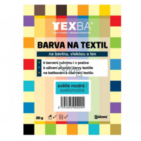 Texba Barva na textil světle modrá 20 g