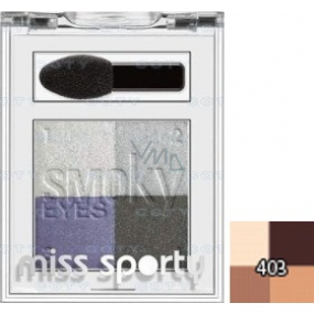 Miss Sporty Studio Colour Smoky Quattro oční stíny 403 Brown Eyes 2,2 g