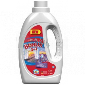 Bonux Color Caring Lavender 3v1 tekutý prací gel na barevné prádlo 20 dávek 1,1 l