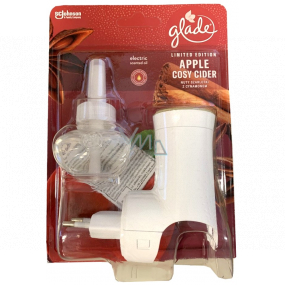 Glade Apple Cosy Cider s vůní horkého jablečného cideru a voňavé skořice elektrický strojek s tekutou náplní 20 ml