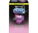 Durex Intense Orgasmic vroubkovaný kondom s výstupky a stimulačním gelem nominální šířka: 56 mm 16 kusů