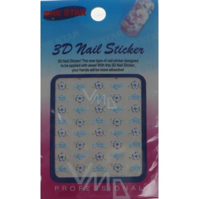 Nail Stickers 3D nálepky na nehty 1 aršík KU 13137