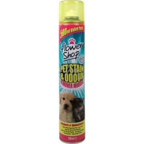 FlowerShop Pet Stain & Odour Remover Mousse čisticí pěna na koberce 500 ml