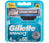 Gillette Mach3 náhradní hlavice 4 kusy, pro muže