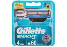 Gillette Mach3 náhradní hlavice 4 kusy, pro muže