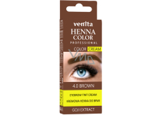 Venita Henna Color krémová barva na obočí 4.0 Hnědá 30 g