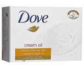 Dove Cream Oil Moroccan Argan Oil krémové toaletní mýdlo s arganovým olejem 100 g