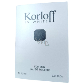 Korloff In White toaletní voda pro muže 1,5 ml vialka